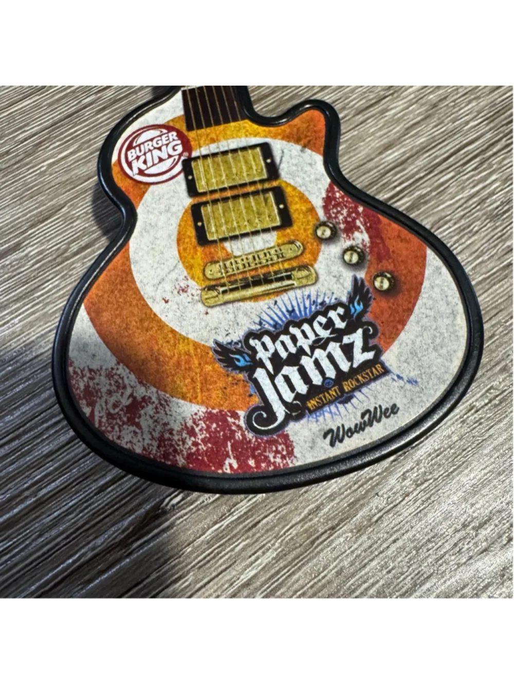 Burger King Paper Jamz Guitar Toy